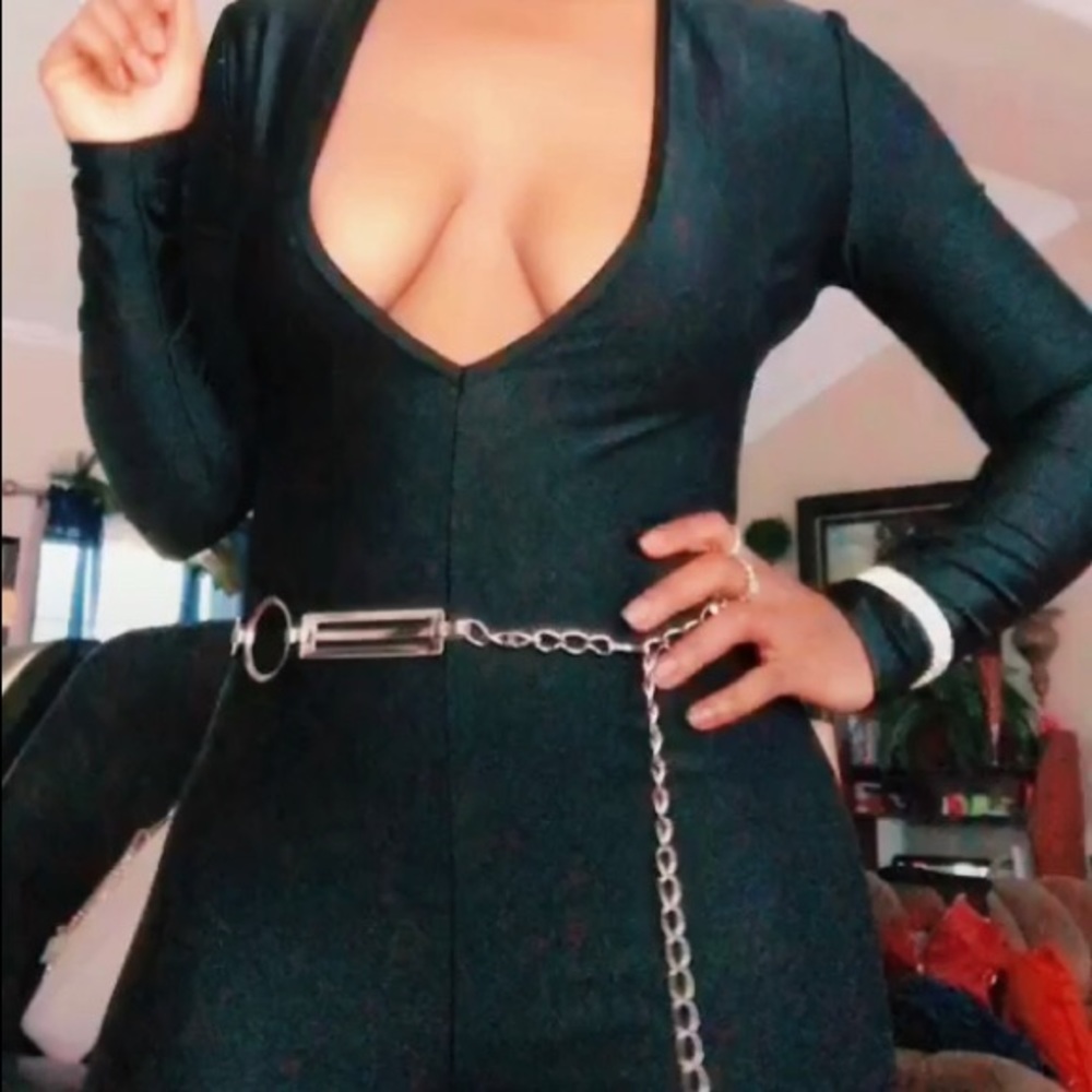 All black jumpsuit